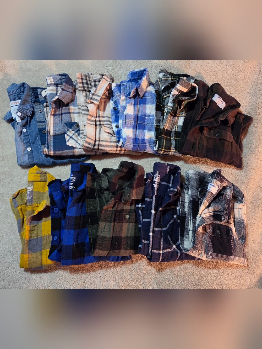 11 Childrens Long Sleeved Button Up Shirts